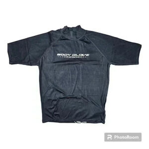 Body Glove wet suit rash guard with sticker Vintage short sleeved  black NWT XXL